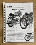 Map met documentatie GIMK Bromfietsen / Brommers, Fietsen en Brommers, Verzenden, Zo goed als nieuw