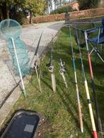 A vendre 5 cannes à pèches + matérielles en très bon état, Sports nautiques & Bateaux, Pêche à la ligne | Général, Enlèvement