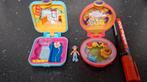 2x Mini Polly Pocket 2019 met 1 figuurtje hond en beertje, Verzamelen, Ophalen of Verzenden