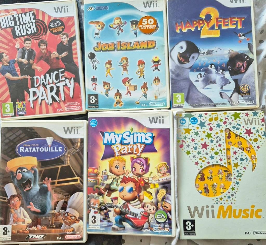 Nintendo Wii games – mooie collectie, Ophalen, Gebruikt, Met stuurtje