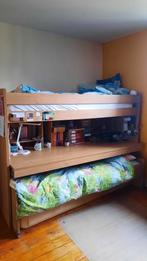 Hoogslaper met uitschuifbare bureau en logeerbed, Ophalen, Gebruikt, Eenpersoons, 200 cm