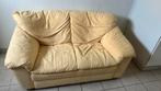 Tweezit zetel, geel, Ophalen, Gebruikt, Tweepersoons, 75 tot 100 cm