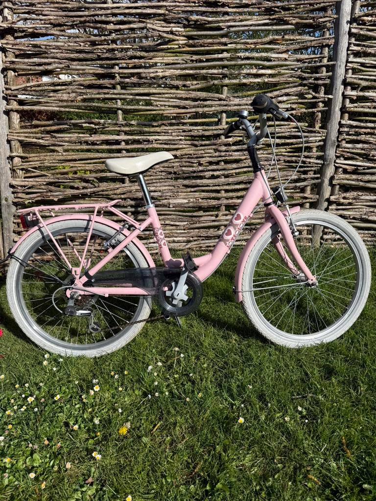 Meisjesfiets 22 inch Bike Fun Lots of Love – 6 versnellingen, Vélos & Vélomoteurs, Vélos | Filles, Comme neuf, 22 pouces, Vitesses