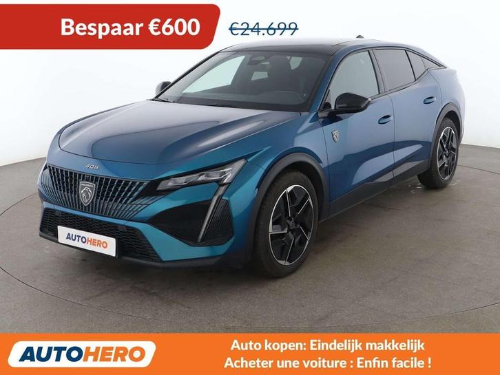 Peugeot 408 1.2 PureTech GT (bj 2023, automaat), Auto's, Peugeot, Te koop, 360° camera, ABS, Achteruitrijcamera, Adaptive Cruise Control
