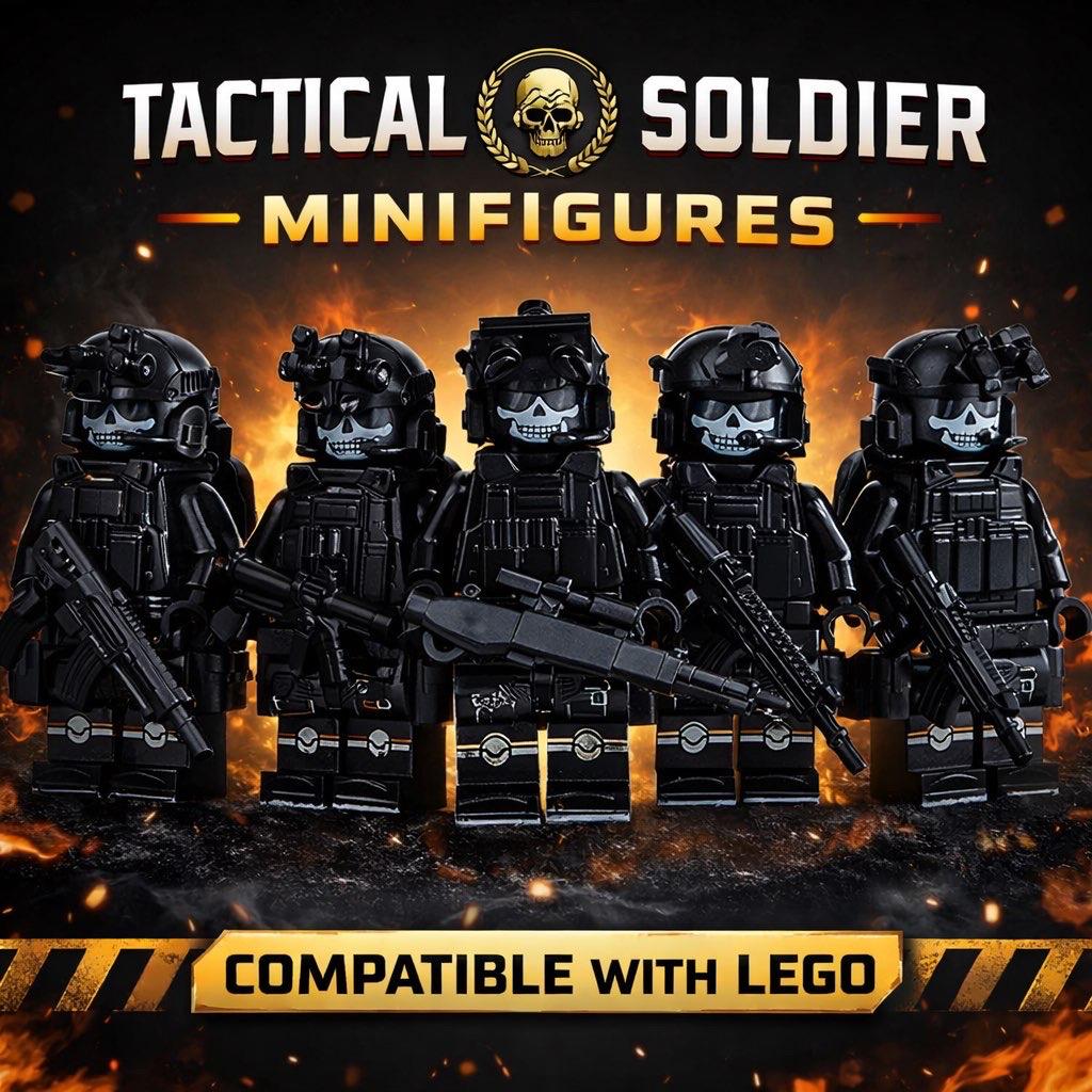 Tactische Soldaat Minifiguren (LEGO Compatibel), Kinderen en Baby's, Speelgoed | Duplo en Lego, Ophalen of Verzenden, Nieuw, Lego