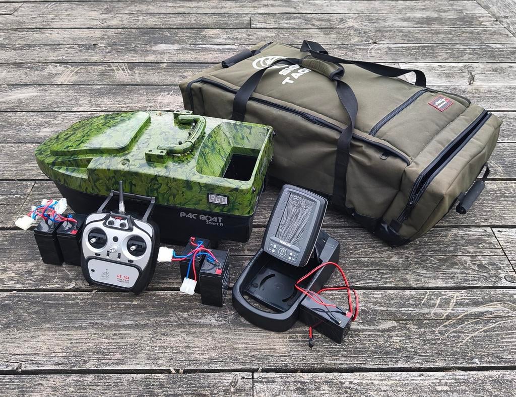 Voerboot + tf500 dieptemeter, Ophalen