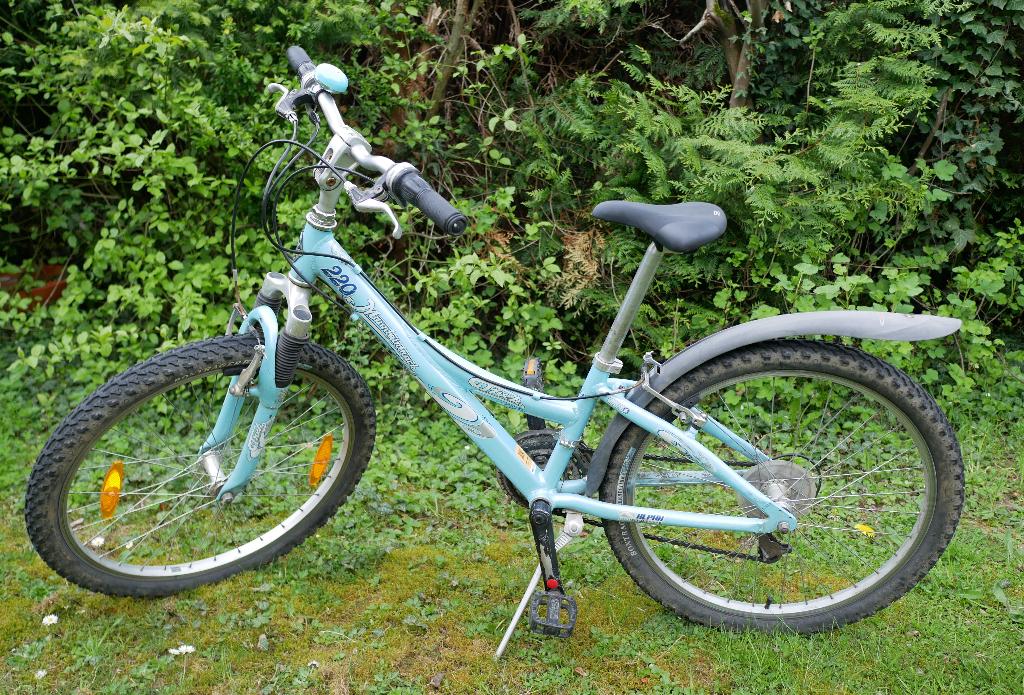 Vélo enfant bleu pour fille jusqu'à 12 ans, 24 pouces, Enlèvement, Trek, Utilisé