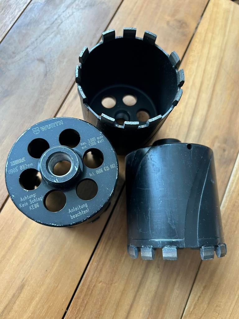 Würth - Cloche diamantée Ø82 mm – NEUVE (Prix pour 1 pièce!), Bricolage & Construction, Électricité & Câbles, Comme neuf, Enlèvement ou Envoi