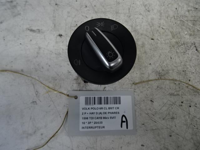 COMMUTATEUR Volkswagen Polo V (6R) (6R0941531F), Utilisé, Volkswagen