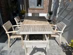 Teak tuinset met 6 stoelen, Chaise, Salons de jardin, Utilisé, 6 places