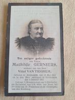 Bidprentje Mathilde Gerniers Anzegem 1843 - Otegem 1913, Verzamelen, Bidprentjes en Rouwkaarten, Ophalen of Verzenden, Bidprentje
