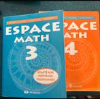 2 livres espace math 3 et 4, Enlèvement, Utilisé, Autres niveaux