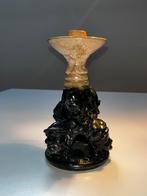 Ernest PATRIS sculpturale kaarshouder gezichten, gesigneerd, Ophalen of Verzenden