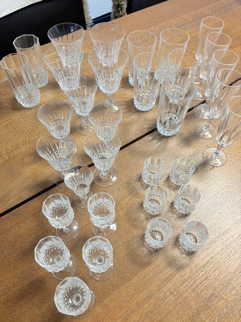 Ensemble de lunettes en cristal, Collections, Enlèvement, Comme neuf