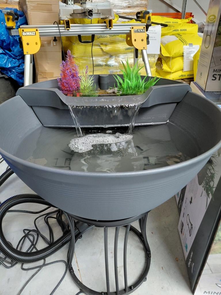 Vijvertje met waterval, Ophalen