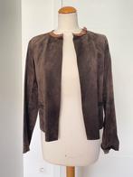 Veste en cuir Prada, Enlèvement ou Envoi, Comme neuf, Taille 36 (S), Brun