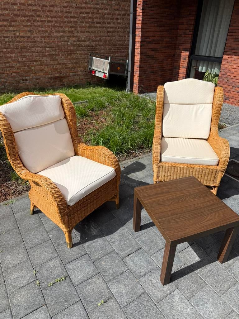 Ensemble de chaises de jardin IKEA, Jardin & Terrasse, Chaises de jardin, Enlèvement ou Envoi, Comme neuf, Rotin