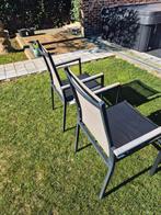 Chaises de patio 6 pièces, coussins assortis, lit superposé, Jardin & Terrasse, Enlèvement, Aluminium