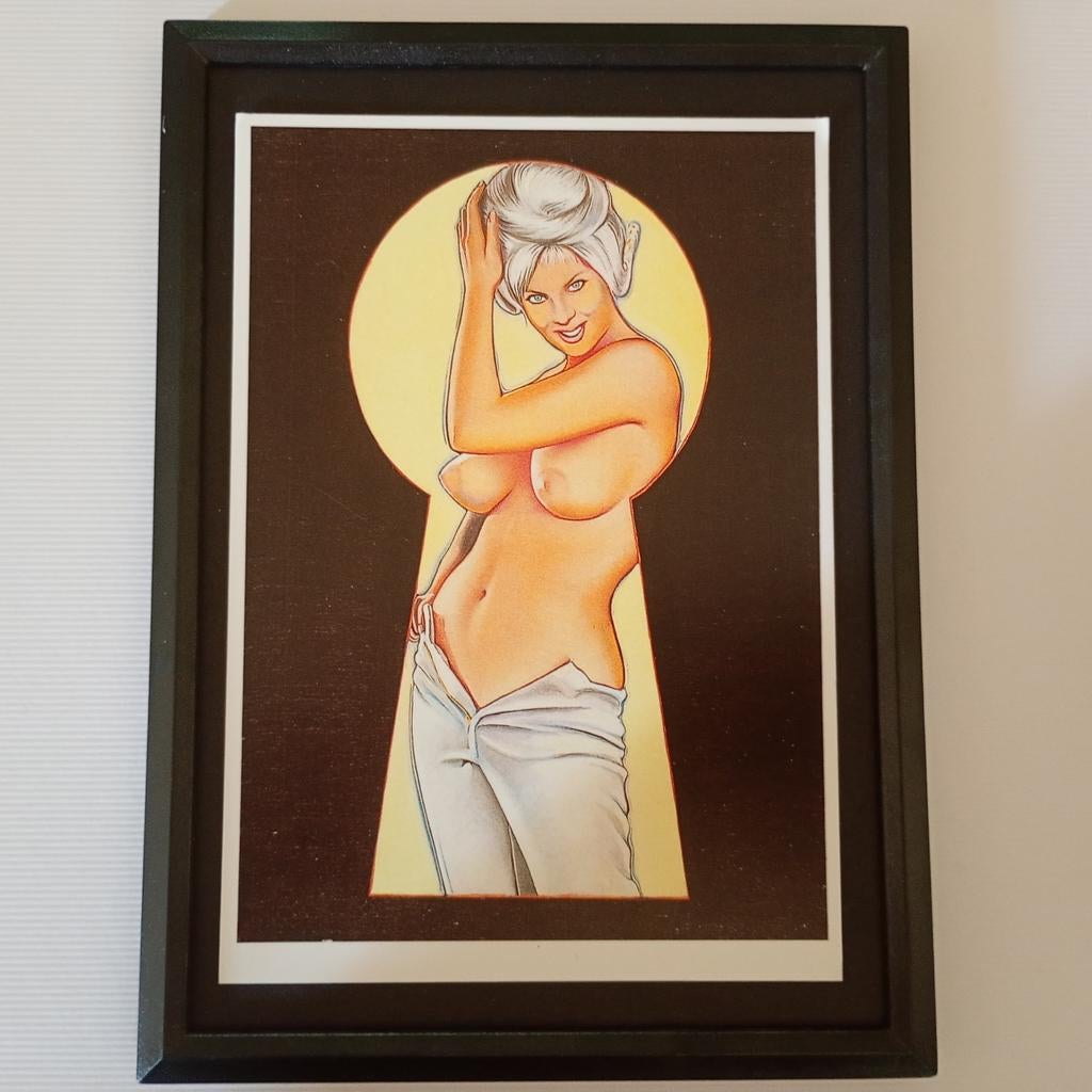 Mel Ramos kiekeboe, Maison & Meubles, Accessoires pour la Maison | Peintures, Dessins & Photos, Enlèvement ou Envoi