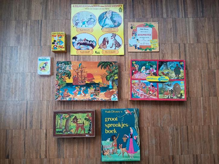 Set vintage Disney speelgoed, Verzamelen, Disney, Zo goed als nieuw, Overige typen, Overige figuren, Ophalen of Verzenden