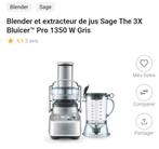 Blender et extracteur de jus Sage X3 NEUF, Electroménager, Extracteurs de jus, Enlèvement