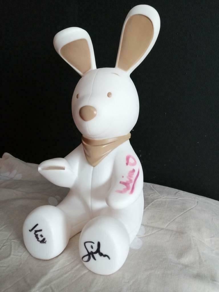 spaarpot Meneer Konijn + knuffel, Ophalen of Verzenden, Dier