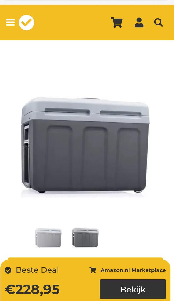 KB-7540 40L elektrische koelbox met wielen, Caravans en Kamperen, Koelboxen, Elektrisch, Ophalen