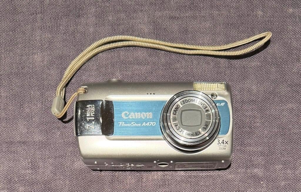 Canon PowerShot A470 – Compact Digitale Camera + hoes, Gebruikt, Canon, Compact, Ophalen of Verzenden