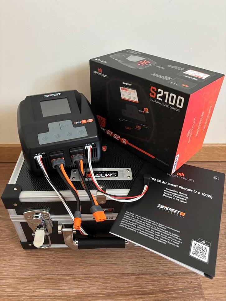 Spektrum Smart S2100 G2 AC Charger 2x100W, Hobby en Vrije tijd, Modelbouw | Radiografisch | Vliegtuigen, Zo goed als nieuw, Ophalen of Verzenden