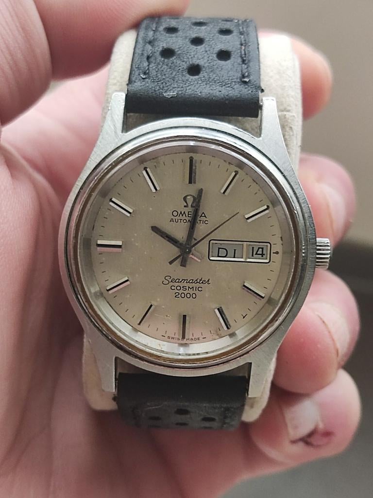 Omega Cosmic 2000 day date, Ophalen of Verzenden, Omega