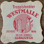 WESTMALLE/TRAPPISTENBIER/bierviltje, Verzamelen, Ophalen of Verzenden, Zo goed als nieuw, Viltje(s), Overige merken