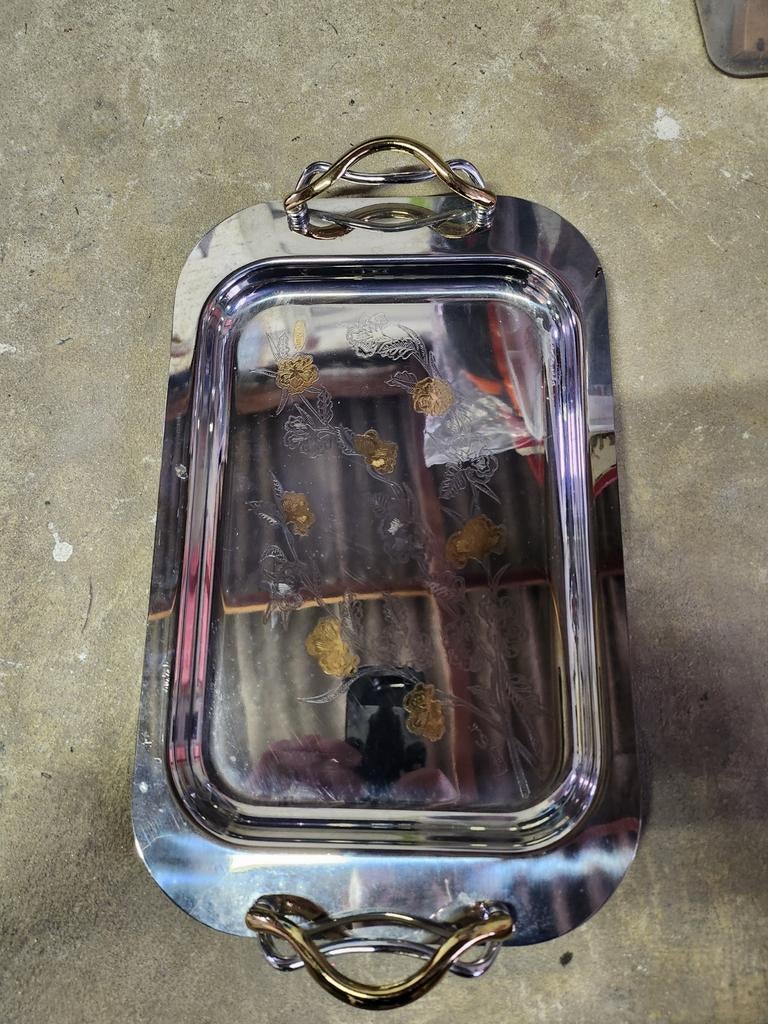 Dienblad van roestvrij staal, Ophalen of Verzenden