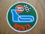 Gulf Monza Circuit Finish Vlag Tankstation Sticker, Ophalen of Verzenden, Nieuw, Auto of Motor