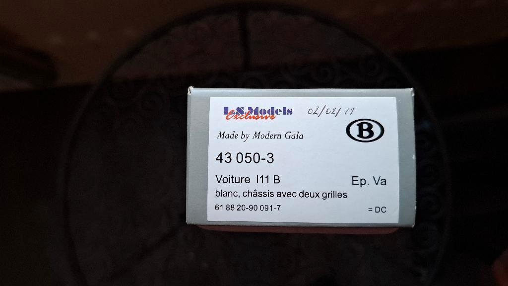 LS Models NMBS l11 rijtuig 43 050-3, Autres marques, Analogique, Enlèvement ou Envoi, Wagon