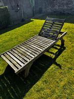 Tuinzetel, Tuin en Terras, Ophalen, Gebruikt, Hout, Verstelbaar