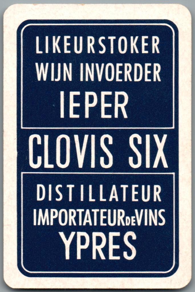 speelkaart - LK14153 - Clovis Six, Collections, Cartes à jouer, Jokers & Jeux des sept familles, Comme neuf, Carte(s) à jouer