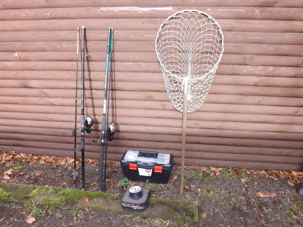 set visgerief voor op de boot, Ophalen, Gebruikt, Complete set