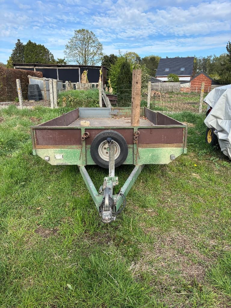 plateau aanhangwagen met oprijrampen, Ophalen, Gebruikt