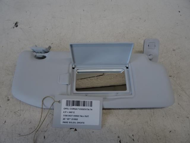 PARE-SOLEIL DROIT Opel Corsa F (UB / UH / UP) (01-2019/-), Utilisé, Opel