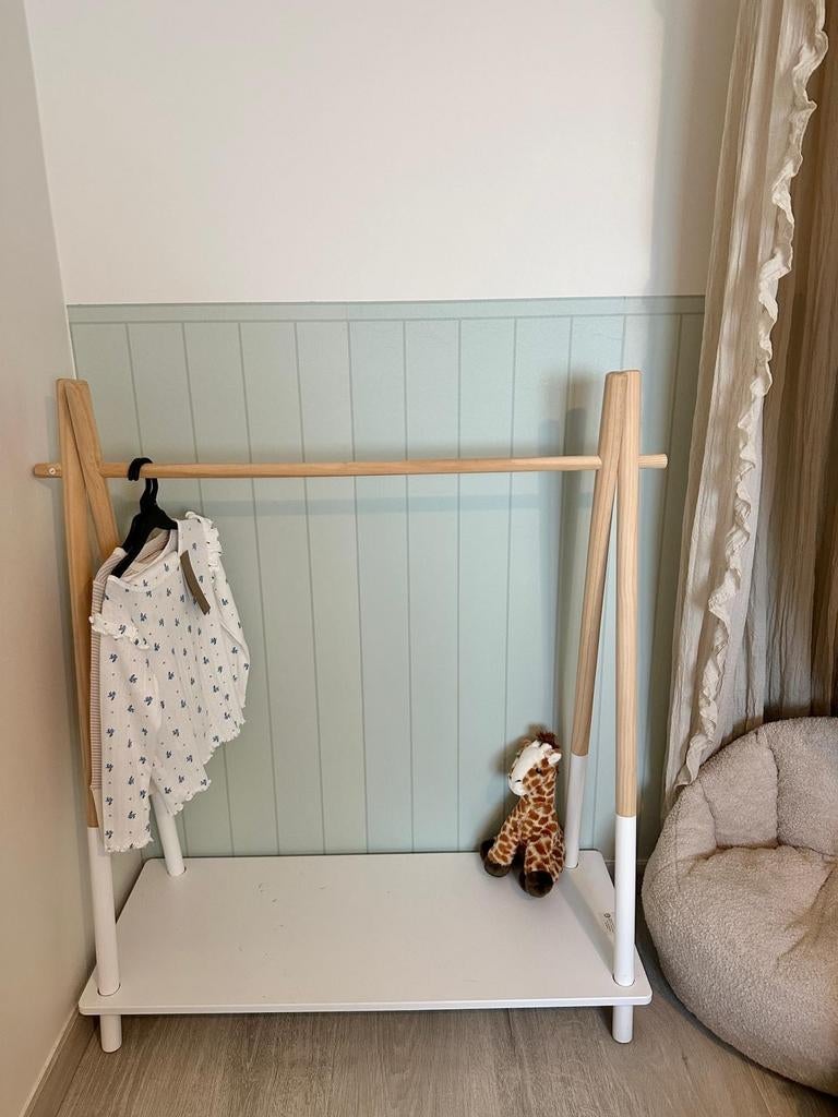 Kledingrek voor kinderen hout/wit, Ophalen, Zo goed als nieuw
