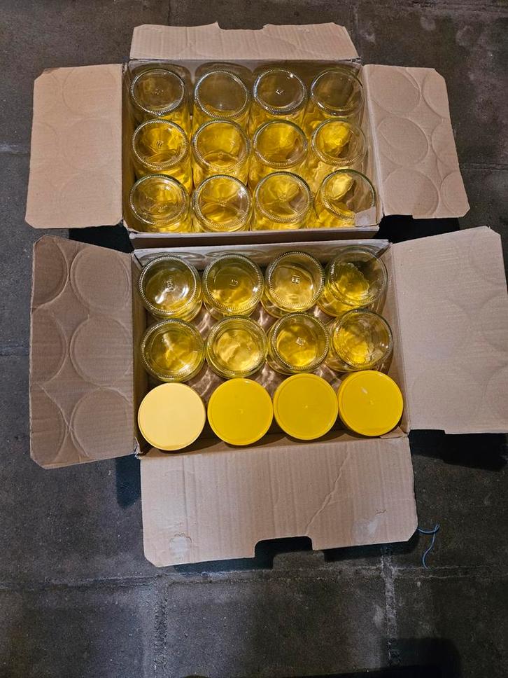 Bocaux à miel avec couvercle 24 pièces pour 10 eu Houthalen, Divers, Produits alimentaires, Enlèvement