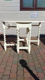 Massief eiken tafeltje, Ophalen, Gebruikt, 75 cm of meer, Hout