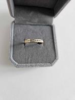 18 karaats gouden ring met natuurlijke diamanten, Handtassen en Accessoires, Ringen, Nieuw, Ophalen of Verzenden, Met edelsteen
