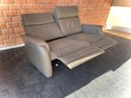 Leder zetel met relaxen - 2,5 zit - zeer goede staat, Huis en Inrichting, Ophalen, Gebruikt, Leer