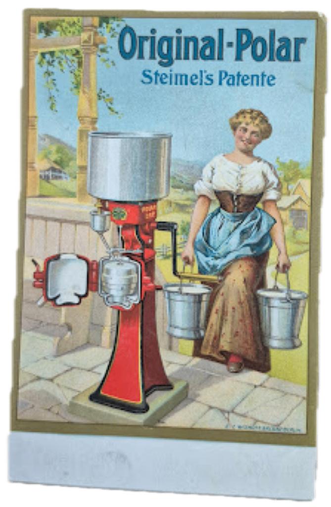 Postkaart Melkseparator, Verzamelen, Ophalen of Verzenden, Voor 1920, Ongelopen, Ambachten of Beroep