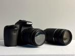 Canon 70D + EFS 18-55 + EF 75-300 + accesoires, Spiegelreflex, Canon, Ophalen of Verzenden, Zo goed als nieuw