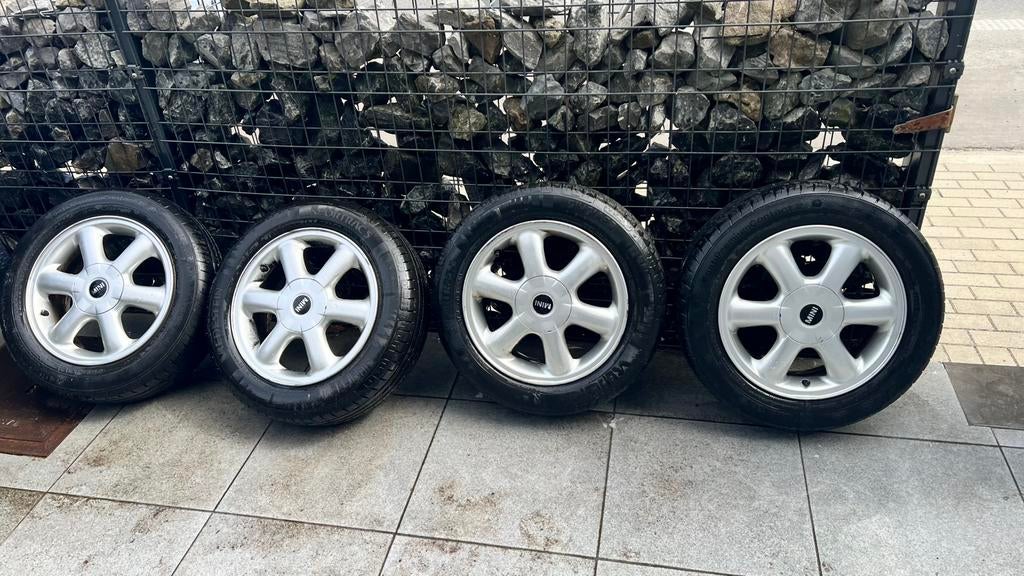 Velgen met banden voor mini 175/65 r15, Auto-onderdelen, Banden en Velgen, Ophalen, Band(en)