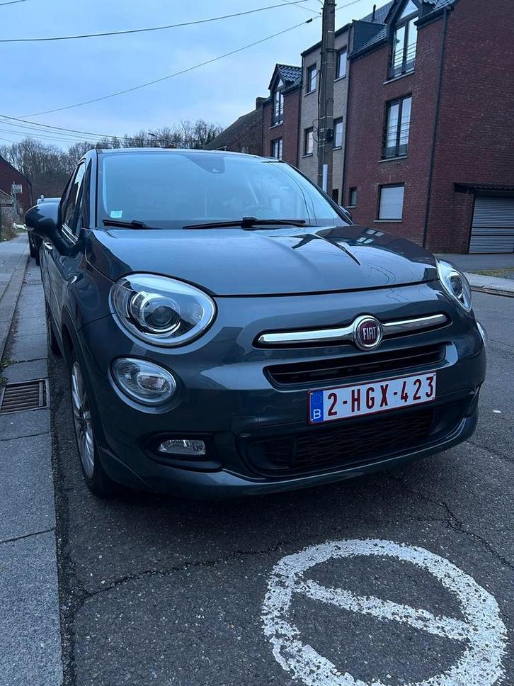 Fiat 500X 1.3 Multijet - 2017, Autos, Fiat, Particulier, 500X, Diesel, Euro 6, 5 portes, Boîte manuelle, Argent ou Gris, Brun
