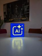 Lampe LED AI Lightbox USB Déco Bureau Gaming Moderne, Maison & Meubles, Lampes | Lampes en vrac, Neuf, Autres culots, Enlèvement ou Envoi