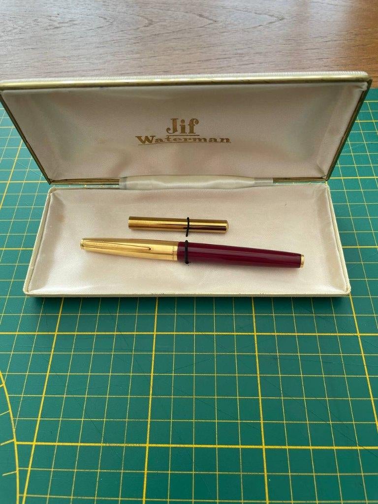 Waterman Ligne Red 18k "2" nib fountain pen, Collections, Stylos, Enlèvement ou Envoi, Waterman
